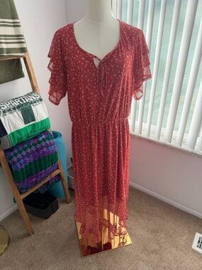 NWT Bobeau Floral Print midi dress